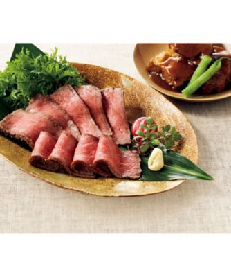 <${item.brandName}> 〈日本料理なだ万〉黒毛和牛ローストビーフ・黒豚の角煮詰合せ【Ｘ１８３８８３】