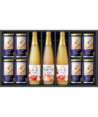<${item.brandName}> 東京国近美　〈サントリー〉鷽二羽と紅梅　ザ・プレミアム・モルツ×〈フロリダスモーニング〉国産果実ジュース詰合　※送料無料【Ｂ０５１５３３】