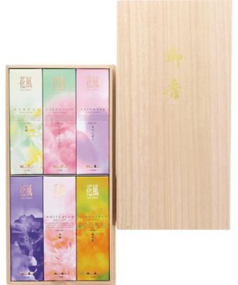 <${item.brandName}> 〈日本香堂〉花風　桐箱　６種入［フローラルの香り］【５９７７３３】