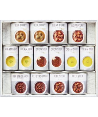 <${item.brandName}> 〈ミツコシイセタン　ザ・フード〉スープ・調理缶詰詰合せ【６６８７６３】