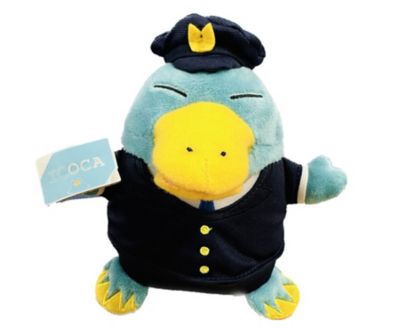 <${item.brandName}> カモノハシのイコちゃん　駅員さんぬいぐるみ（Ｓ）