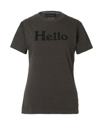 マディソンブルー HELLO TEE ロゴ半袖Tシャツ チャコール 00 HELLO TEE MB000ー7001 | MADISONBLUE (Women