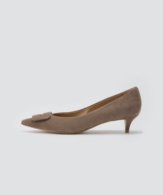 ANIMA アネッリフィッビアスウェードパンプス 3．5cm
