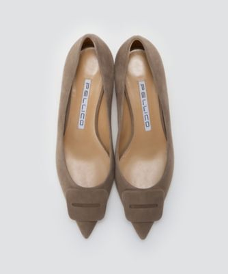 ANIMA アネッリフィッビアスウェードパンプス 3．5cm