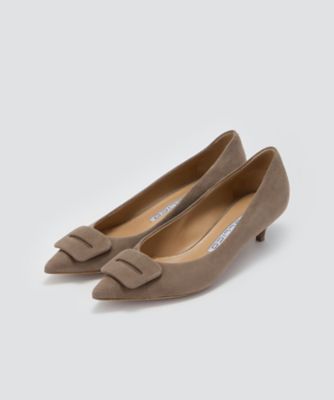 ANIMA アネッリフィッビアスウェードパンプス 3．5cm