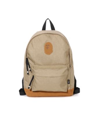 A BATHING APE(R)・BAPE(R) (Men)/アベイシングエイプ(R)・ベイプ(R) デイパック　ＡＰＥ　ＨＥＡＤ　ＰＡＴＣＨ　ＣＯＲＤＵＲＡ　ＤＡＹＰＡＣＫ　００１ＢＡＬ３０１００２Ｍ