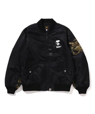 A BATHING APE(R)・BAPE(R) (Men)/アベイシングエイプ(R)・ベイプ(R) ジャケット　１ＳＴ　ＣＡＭＯ　ＢＯＭＢＥＲ　ＪＡＣＫＥＴ　００１ＬＪＫ８０１００６Ｍ