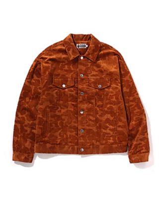 ＜A BATHING APE(R)・BAPE(R) (Men)＞ジャケット　ＳＯＬＩＤ　ＣＡＭＯ　ＣＯＲＤＵＲＯＹ　ＴＲＵＣＫＥＲ　ＪＡＣＫＥＴ　００１ＬＪＫ８０１３０１Ｍ