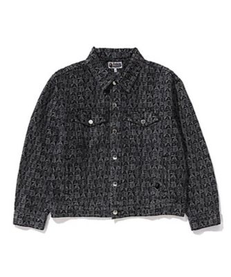 ＜A BATHING APE(R)・BAPE(R) (Men)＞ＬＵＸ　ＳＰＯＲＴ　ＰＡＴＴＥＲＮ　ＪＡＣＱＵＡＲＤ　１３ＯＺ　ＤＥＮＩＭ　ＴＲＵＣＫＥＲ　ＪＡＣＫＥＴ　００１ＬＪＫ８０１３１２Ｍ