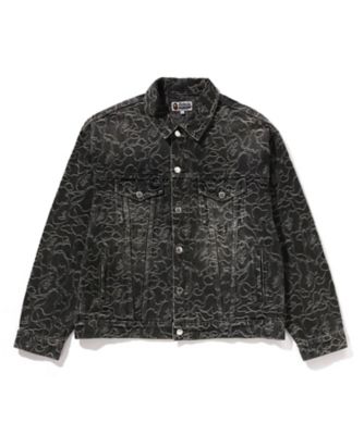 ＜A BATHING APE(R)・BAPE(R) (Men)＞ジャケット　ＬＩＮＥ　ＣＡＭＯ　ＪＡＣＱＵＡＲＤ　１３ＯＺ　ＤＥＮＩＭ　ＪＡＣＫＥＴ　００１ＬＪＫ８０１３２６Ｍ