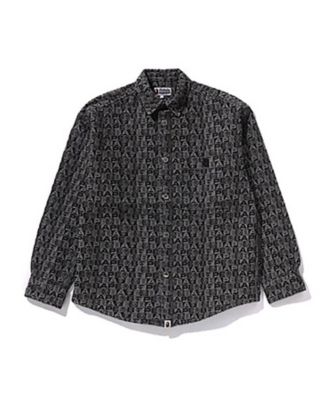 ＜A BATHING APE(R)・BAPE(R) (Men)＞シャツ　ＯＮＥ　ＰＯＩＮＴ　ＯＭＢＲＥ　ＣＨＥＣＫ　ＲＥＬＡＸＥＤ　ＦＩＴ　ＬＳ　ＳＨＩＲＴ　００１ＳＨＫ８０１００２Ｍ