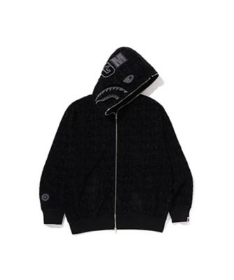 ＜A BATHING APE(R)・BAPE(R) (Men)＞ブルゾン　ＬＵＸ　ＳＰＯＲＴ　ＰＡＴＴＥＲＮ　ＳＨＡＲＫ　ＲＥＬＡＸＥＤ　ＦＩＴ　ＦＺ　ＨＯＯＤＩＥ　００１ＺＰＫ８０１３０３Ｍ