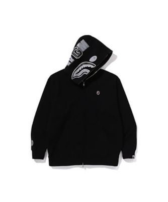 ＜A BATHING APE(R)・BAPE(R) (Men)＞ブルゾン　ＯＮＥ　ＰＯＩＮＴ　ＡＰＥ　ＨＥＡＤ　ＳＨＡＲＫ　ＲＥＬＡＸＥＤ　ＦＩＴ　ＺＩＰ　ＨＯＯＤＩＥ　００１ＺＰＫ８０１３０５Ｍ