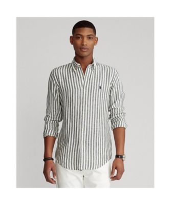 POLO RALPH LAUREN (Men)/ポロ ラルフ ローレン クラシックフィットストライプドリネンシャツ　ＭＮＰＯＷＯＶ１６８２１５０８