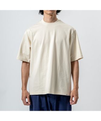 ＜木村メリヤス工場 (Men)＞バックハイネック天竺Ｔシャツ　オーガニックコットン　０１１３６４５１０１