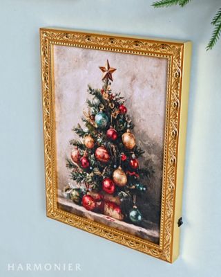 ハルモニア クリスマスツリー イラスト 壁飾り LED クリスマスおまとめ】LEDアートフレーム／ツリー | HARMONIER