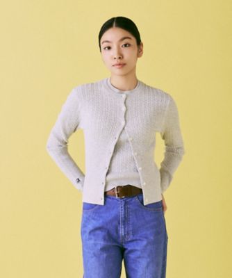 CABLE KNIT CARDIGAN MB261ー8010