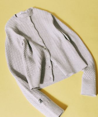 CABLE KNIT CARDIGAN MB261ー8010