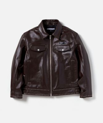 レザージャケット ＳＴＵＤＳ ＳＩＮＧＬＥ ＬＥＡＴＨＥＲ