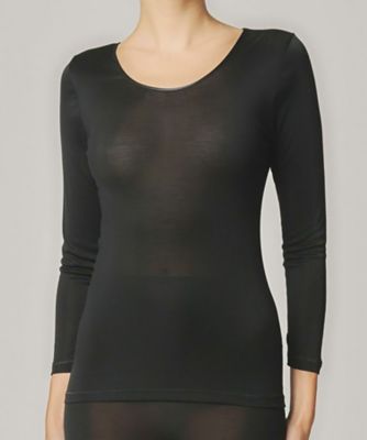 ＜L’ANGELIQUE (Women)＞ＳＩＬＫ　ＦＲＡＩＳＥ　シルクフライス　長袖　ＬＩＢＣ３７１