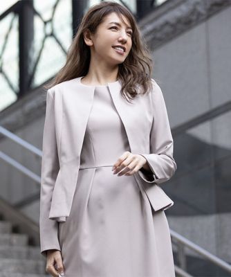 ノーカラージャケット＆コクーンワンピースの2点セットアップセレモニースーツ | ファッション・服 | 三越伊勢丹オンラインストア・通販【公式】