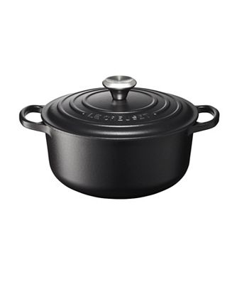 ＜LE CREUSET＞【ル・クルーゼおまとめ】シグニチャー　ココット・ロンド　（マットブラック）