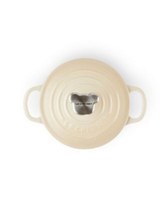 【ル・クルーゼおまとめ】ココット・ロンド　１４ｃｍ　ベアーツマミ