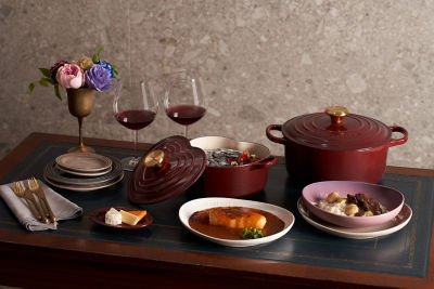 LE CREUSET/ル・クルーゼ シグニチャー ココット・ロンド ローヌ （ゴールドツマミ） １８ｃｍ オフライン販売 安い - Com