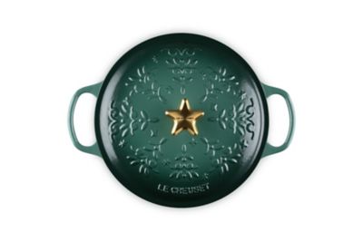 ♡ルクルーゼ　ノエルレリーフ　ココットロンド ゴールドつまみ　アーティチョーク ♡ルクルーゼノエルレリーフココットロンド ゴールドつまみ