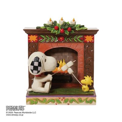 edom (Men)/エドム フィギュア Snoopy and Woodstock Fireplace