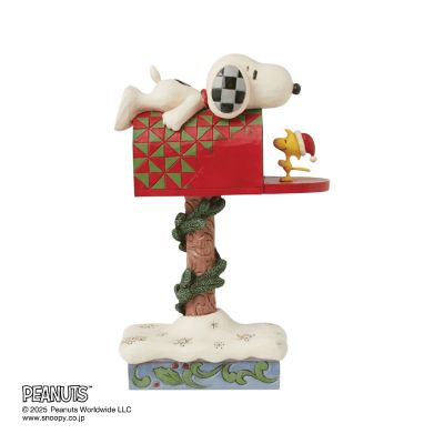 フィギュア　Ｓｎｏｏｐｙ　ａｎｄ　Ｗｏｏｄｓｔｏｃｋ　Ｃｈｒｉｓｔｍａｓ　Ｍａｉｌｂｏｘ