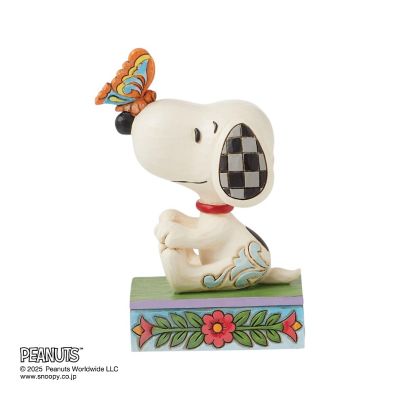 スヌーピー フィギュアと絵本 セット フィギュア Snoopy Butterfly on Nose