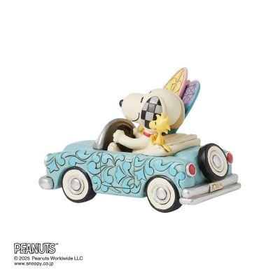フィギュア　Ｓｎｏｏｐｙ　＆　Ｗｏｏｄｓｔｏｃｋ　ｉｎ　Ｃａｒ　Ｓｕｒｆｂｏａｒｄｓ