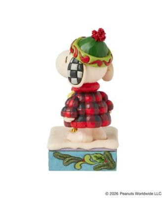 フィギュア Snoopy and Woodstock Plaid