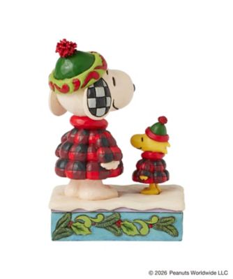 フィギュア Snoopy and Woodstock Plaid