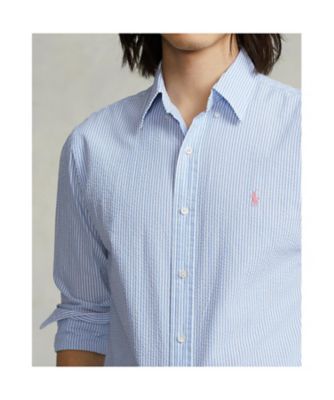 クラシックフィットシアサッカーシャツ　ＭＮＰＯＷＯＶ１６８２２２０７