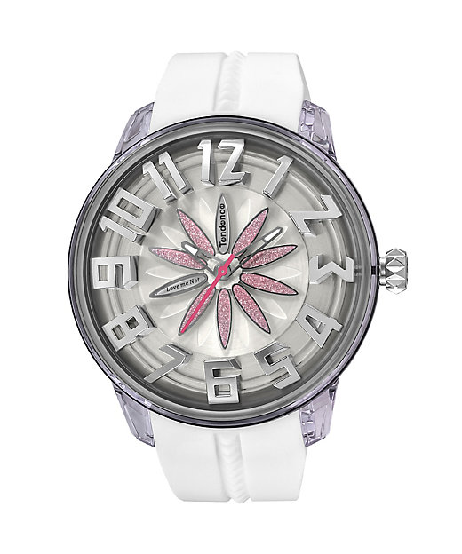 ＜三越伊勢丹/公式＞ 時計 キングドームフラワーピンク 50mm ホワイト 腕時計画像