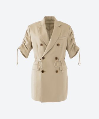 short sleeve long coat