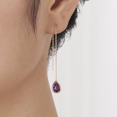 Ｋ１４ＰＧ　アメシスト　シングルピアス