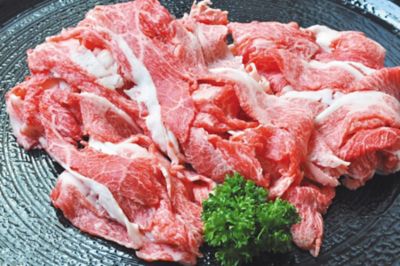 かたい肉でした