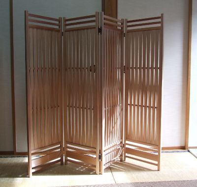 ★四枚屏風　網代