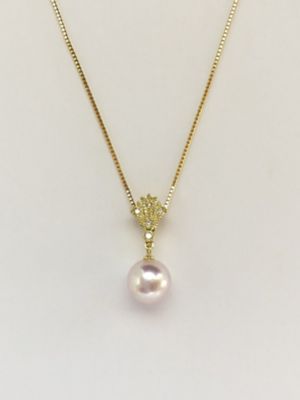 14K YG 珊瑚(サンゴ) アクセサリーペンダントトップ