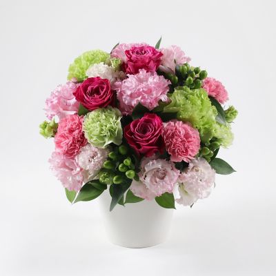 ＜第一園芸＞生花アレンジメント　ミレーユ　ピンクＬ