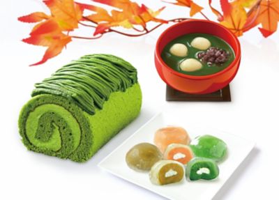 京都/東山茶寮/ヒガシヤマサリョウ ★【産直】【C】モンブランロール宇治抹茶ぜんざいと抹茶スイーツセット