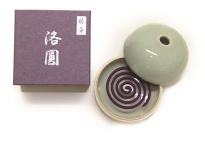 ＜京都/山田松香木店＞★【産直】洛圓藤壷・巻線香用香炉セット