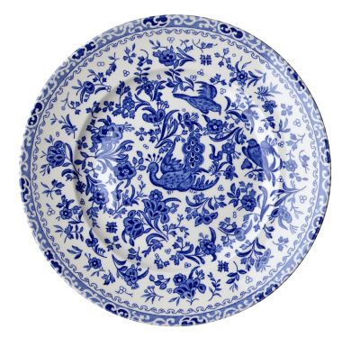 バーレイ50周年限定 ペールブルー キャリコ オズボーンマグ Burleigh イギリス食器 Burleigh ブルーキャリコ オズボーンマグ