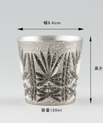 ★薩摩錫器　切子グラス