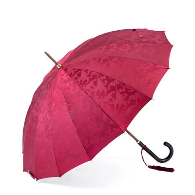  雨傘「ラルフ」 エンジ 傘・日傘