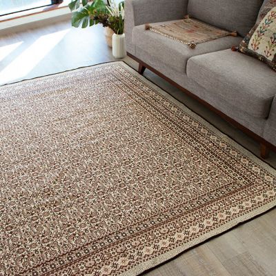 ★ペルシャ綿混カーペット（ル・ファルシー）２００×２００ｃｍ