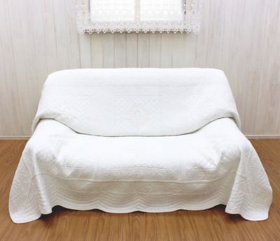 ☆刺繍＆コットン多針キルト ロマニスシリーズ マルチカバー | 三越